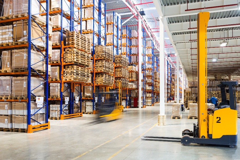 Warehouse with logistics operations